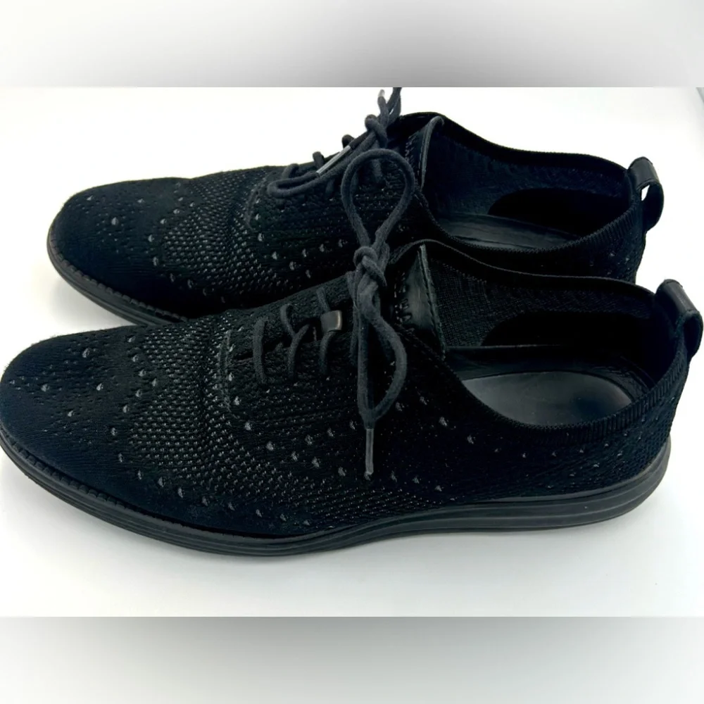 Cole Haan Original Grand Wingtip Oxford Black Stitchlite Men’s 9.5 COMFORT Soft